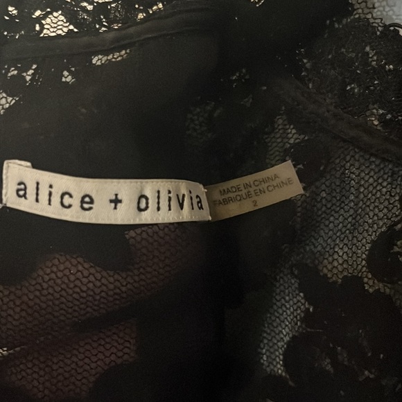 Alice + Olivia lace top dress, sz 2 - Picture 10 of 16